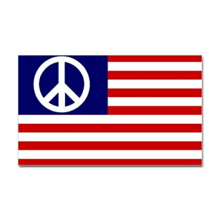 Peace Flag Sticker