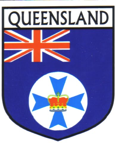Queensland Australia Flag Crest Decal Sticker