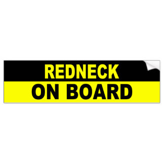 redneck_on_board_bumper_sticker