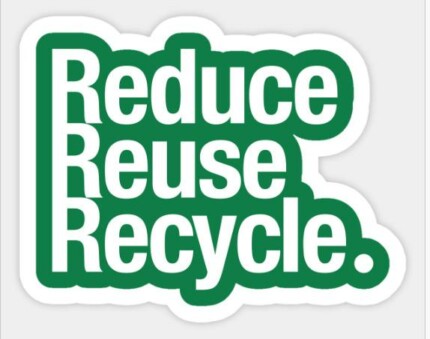 reuse reduce recycle sticker 2