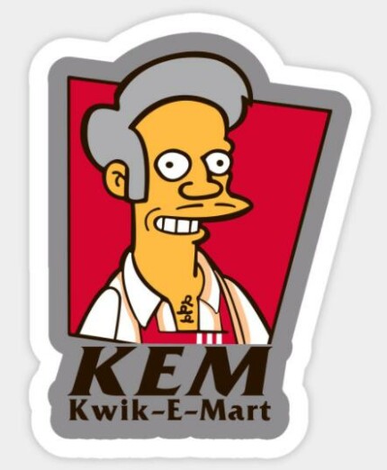 SIMPSON Kwik-E-Mart Sticker