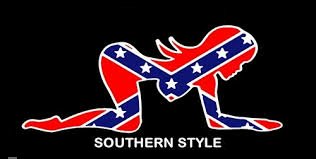 southern style rebel flag girl - Pro Sport Stickers
