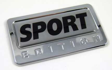 sport special edition adhesive chrome emblem
