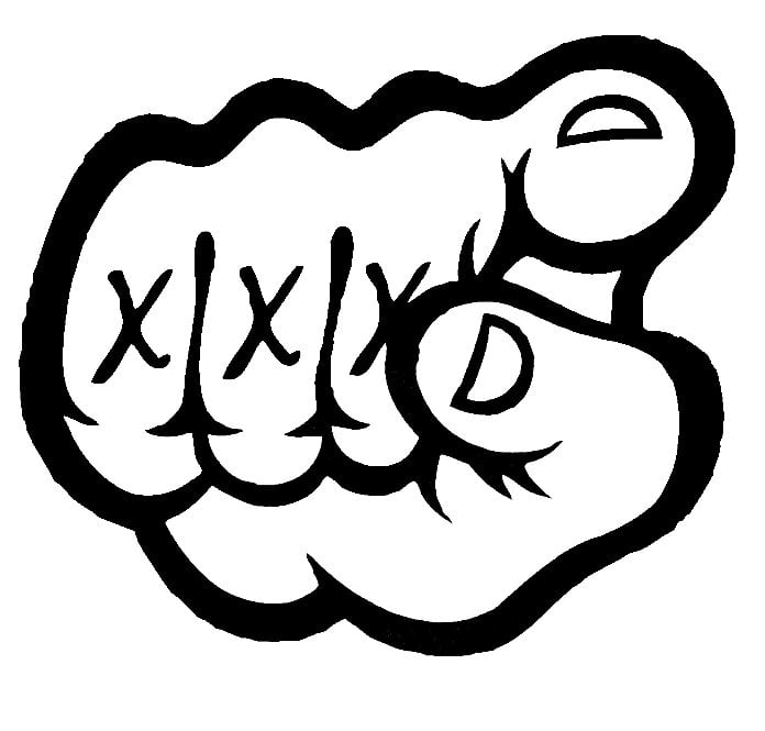 Straight Edge FIST Band Vinyl Decal Stickers