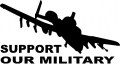 Support Our Military Decal