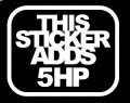 This Sticker Adds 5HP Diecut Sticker