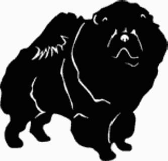 15G Chow Dog Decal