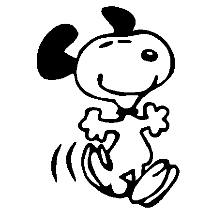 Snoopy dance decal