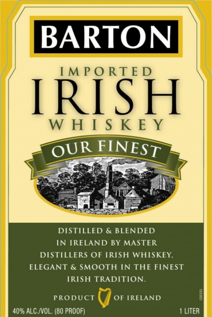 Barton Irish Whiskey Sticker