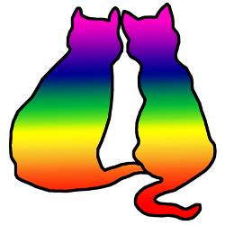 cats in love decal