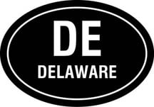 Delaware Oval Decal
