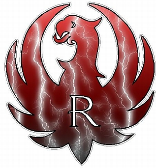 Gun Logo R - Lightning Red
