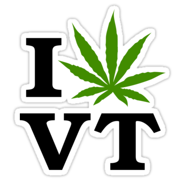 I Marijuana Vermont Sticker