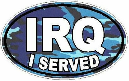 I Served IRQ FILLS Camo Blue