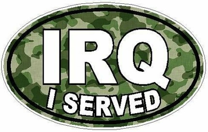 I Served IRQ FILLS Camo Green