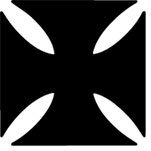 Maltese Iron Cross Stickers Decal 3