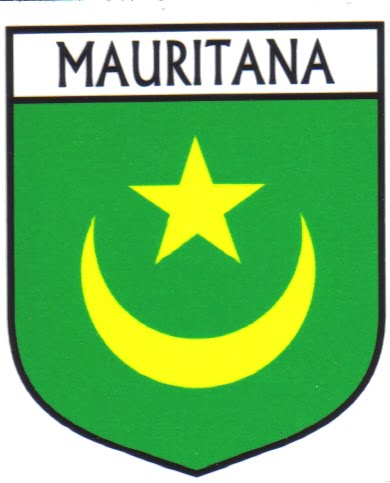Mauritana Flag Crest Decal Sticker