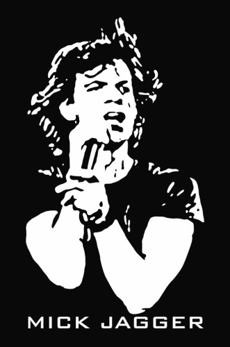 Mick Jagger Die Cut Vinyl Decal Sticker