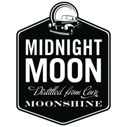 Moonshine Midnight Moon B&W Sticker