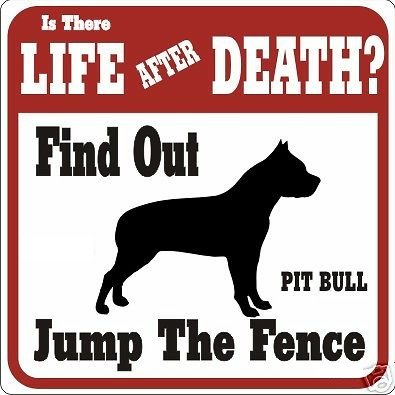 Pit Bull Funny Warning Sticker Set