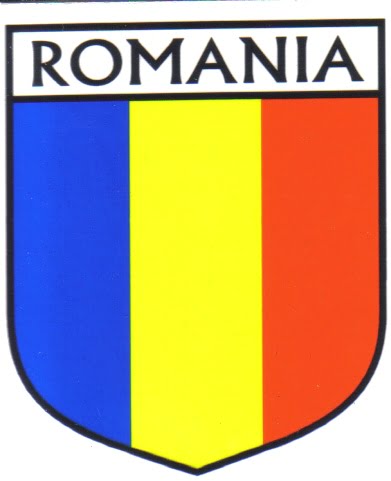 Romania Flag Crest Decal Sticker
