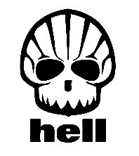 sHell Skull Vinyl Decal Sticker