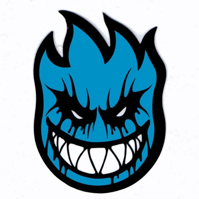 skateboard logo blue drip sticker - Pro Sport Stickers