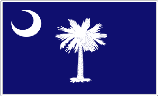 South Carolina State Flag Decal