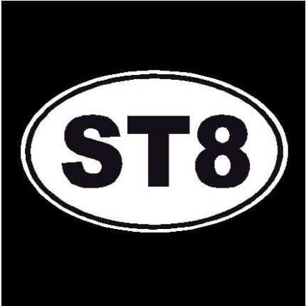 ST8 Oval Decal