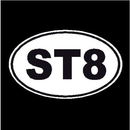Straight Oval Decal - Pro Sport Stickers
