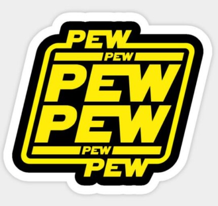STAR WARS Pew Pew Pew Sticker