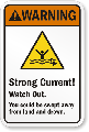 Strong Current Watch Out Sign