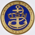 US Navy Gold Decal