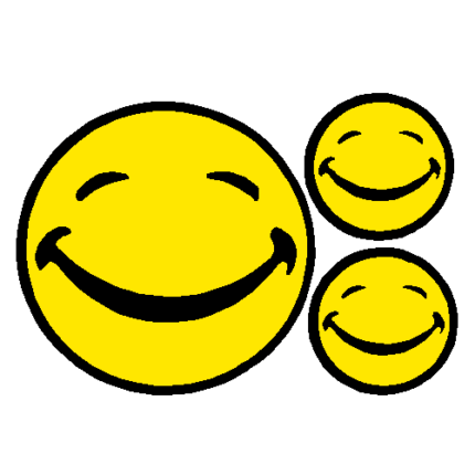 Smile decal