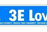 3E LOVE bumper sticker