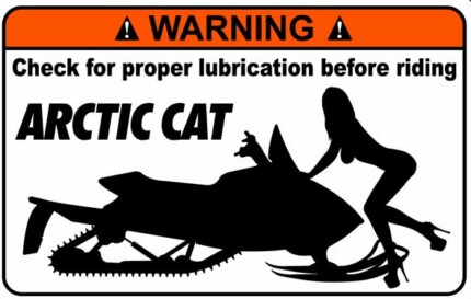 Artic Cat Funny Warning Stickers 7