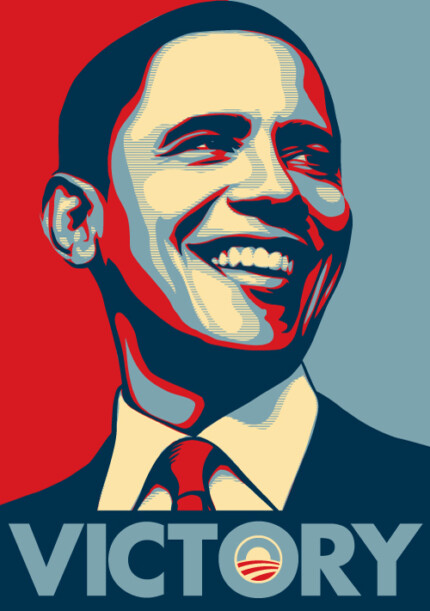Barack Obama Victory Sticker