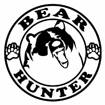 Bear Hunter Vinyl Hunting Car Decal