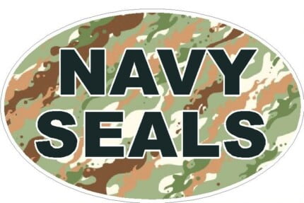 CAMO OVAL NAVY SEALS DECAL