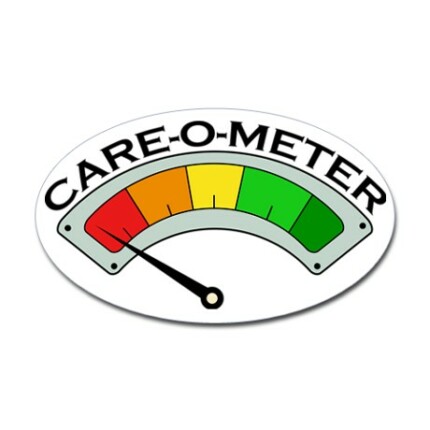 careometer sticker oval