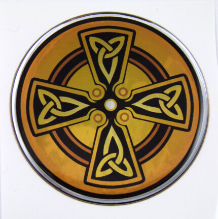 Celtic Dome 2 3D Chrome Background Adhesive Car Badge