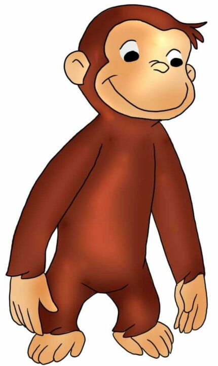 Curious George Decal Standing 2