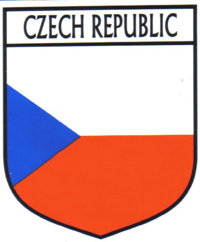 Czech Republic Flag Crest Decal Sticker