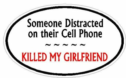 DISTRACTED DRIVER OVAL - Girlfriend