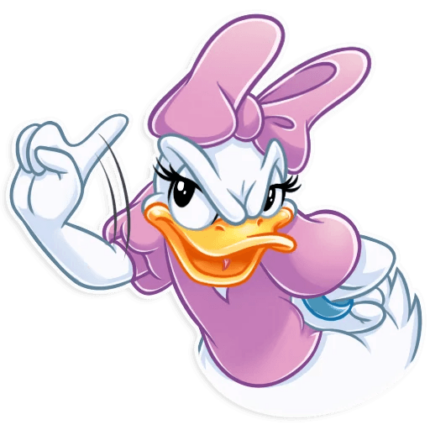 donald duck daisy duck disney cartoon sticker 04