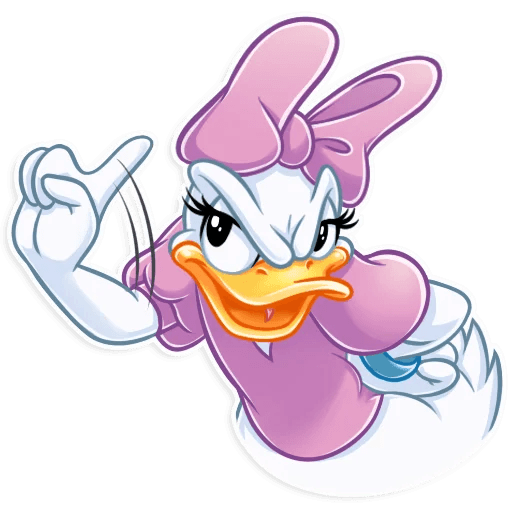 donald duck daisy duck disney cartoon sticker 04