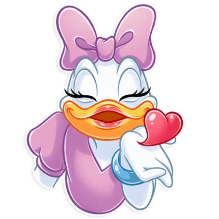 donald duck daisy duck disney cartoon sticker 12