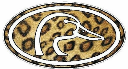 Duck Hunting Oval Decal 66 - Skin Leopard