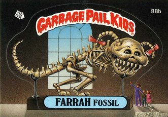 FARRAH Fossil Funny Sticker Name Decal