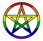 gay pagan star sticker